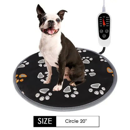 Heated mats for pets - Circle-black-L / 220V EU Plug - toys