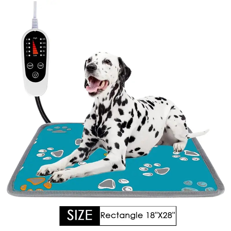 Heated mats for pets - Rectangle-blue / 220V EU Plug - toys