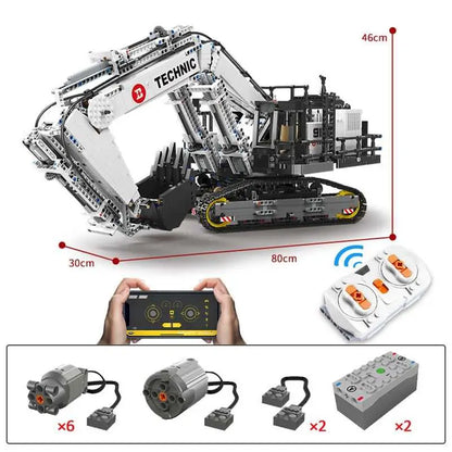 Heavy excavator with remote control - toys
