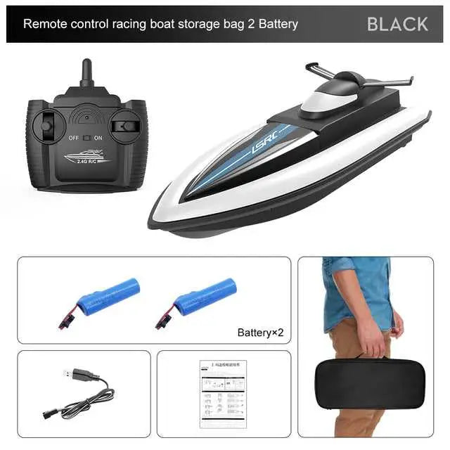 High-speed boat with radio control - 2BA bag - toys