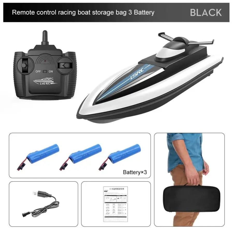 High-speed boat with radio control - 3BA bag - toys