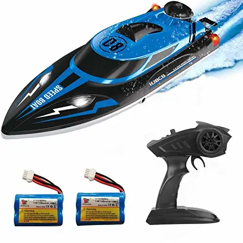 High-speed boat with remote control - Blue 2 Battery - toys