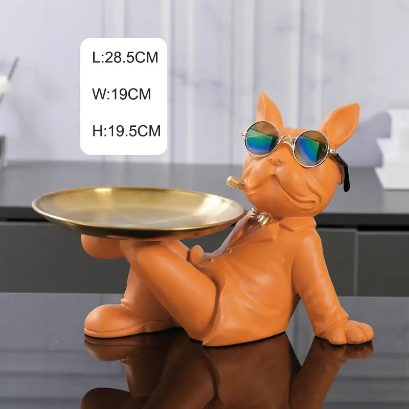 Home Decor French Bulldog Statue - orange 1 - toys