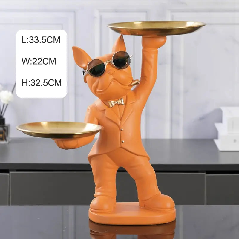 Home Decor French Bulldog Statue - orange 2 - toys