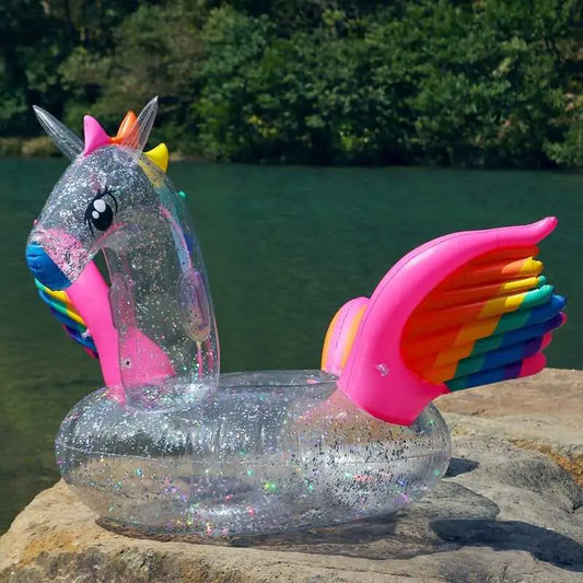 Inflatable swimming circles Unicorn Flamingo - 180cm horse -