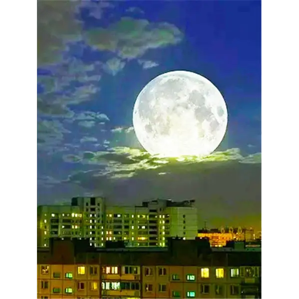 Landscape and Moon - paintings drawings by numbers - 9916783