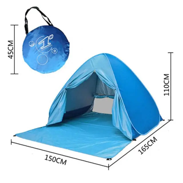 Large beach tent for UV protection - Blue - toys
