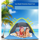Large beach tent for UV protection - toys