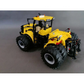 Large radio-controlled wheeled tractor with trailer - toys