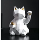 Lucky Cat Statue - White / 9.7x7.3x5.1 (Inch) toys