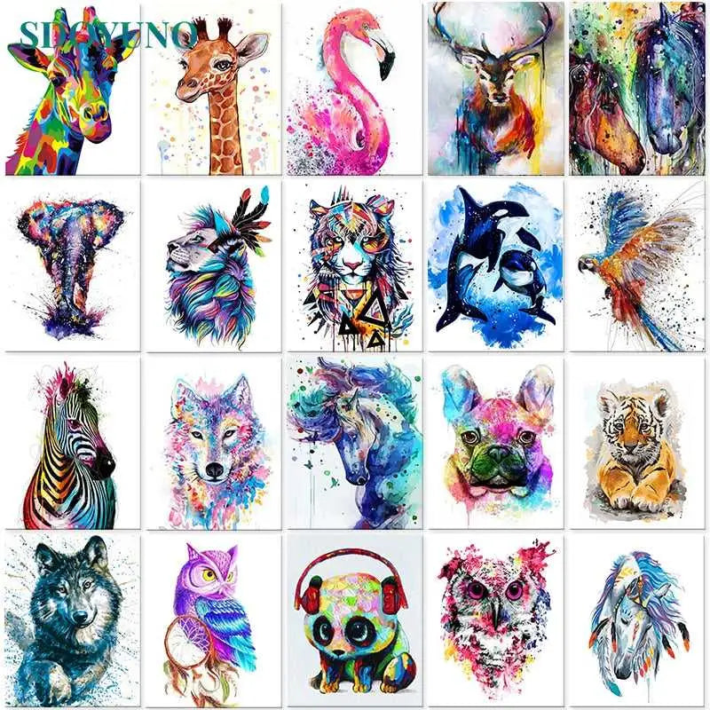 Magical animals - paintings drawing by numbers for the whole
