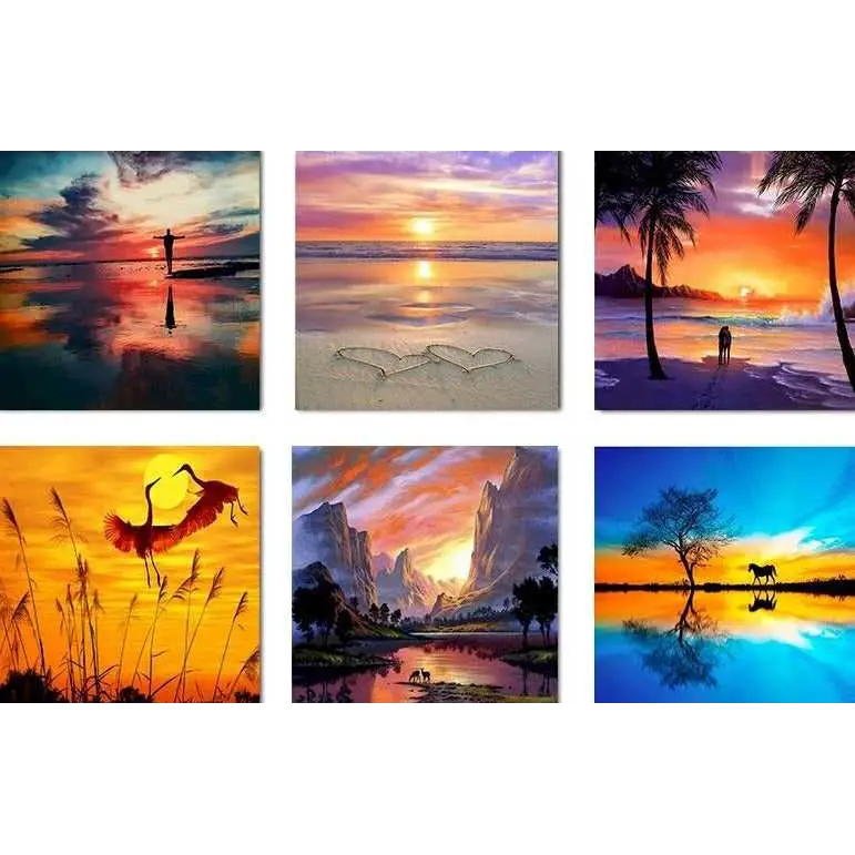 Magnificent sunsets - paintings drawings by numbers - toys