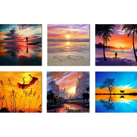 Magnificent sunsets - paintings drawings by numbers - toys