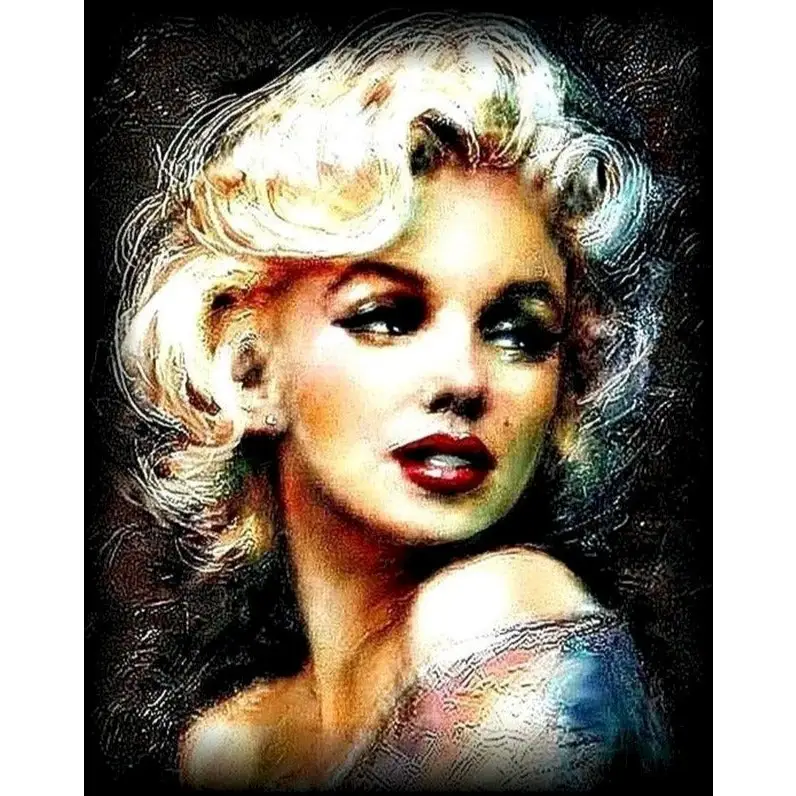 Marilyn Monroe - paintings drawings by numbers - 992325 /