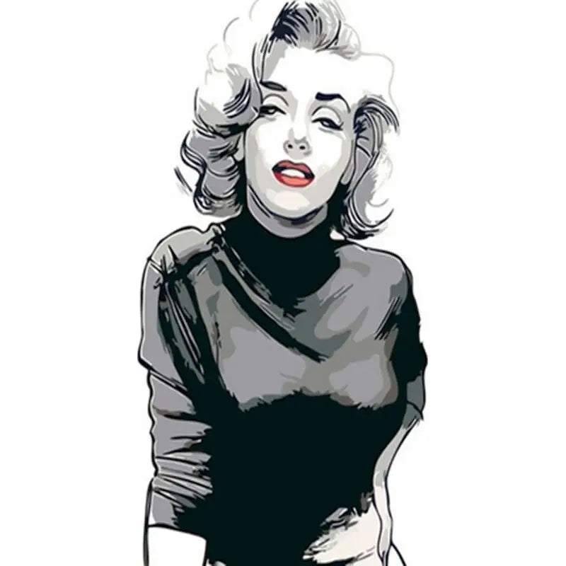 Marilyn Monroe - paintings drawings by numbers - 992557 /
