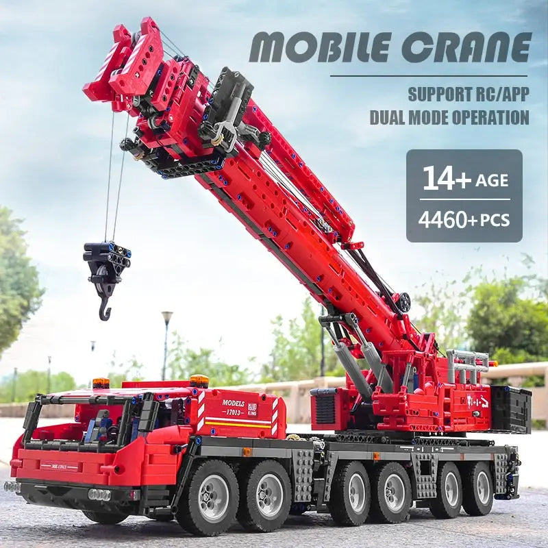 Mobile crane with remote control - toys
