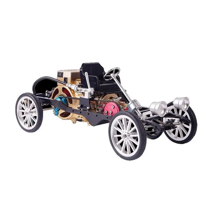 Model of a single-cylinder retro car - toys