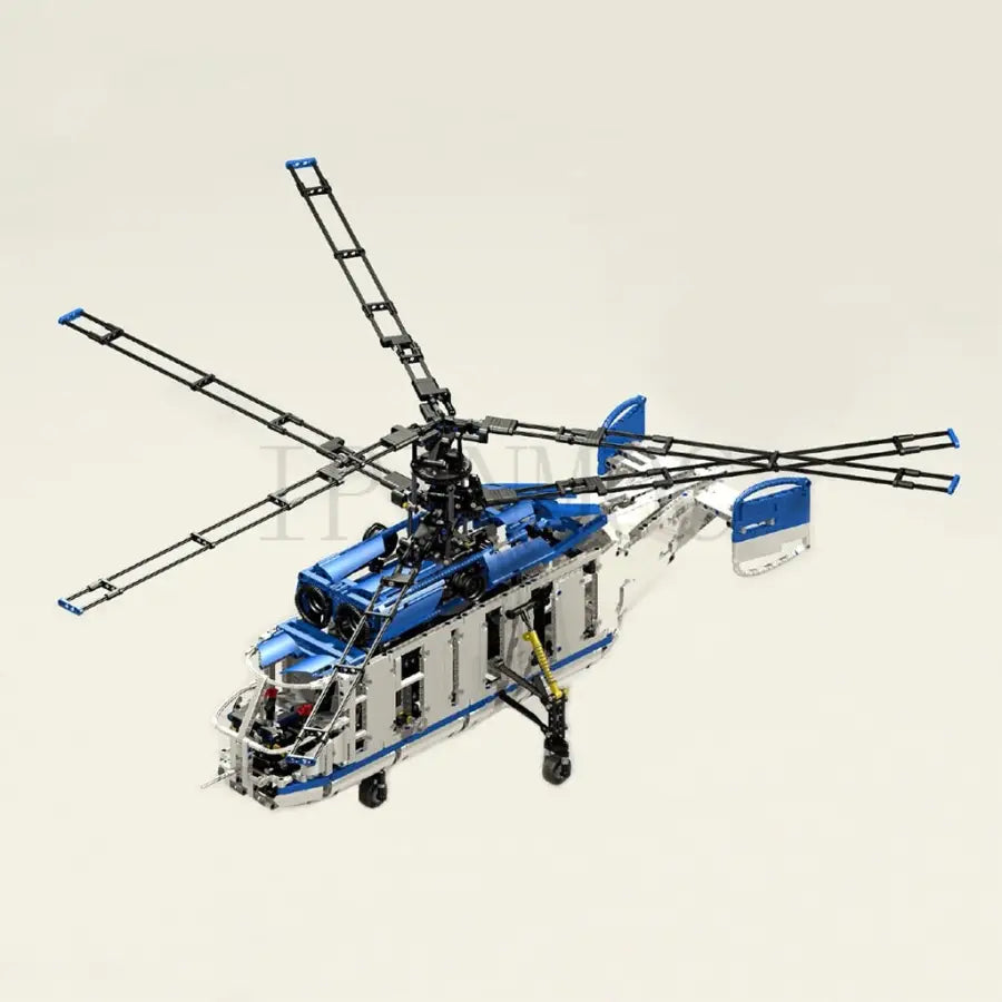 Model of the KA-32 helicopter - Blue / building blocks -