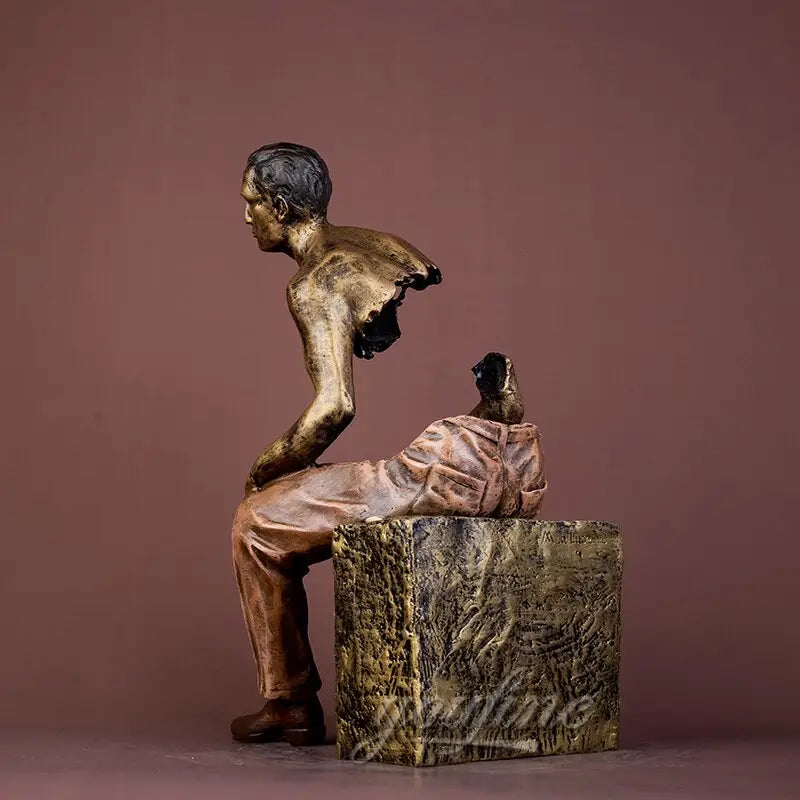 Modern Art Bronze Traveler by Bruno Catalano - toys