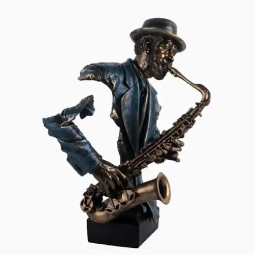 Modern art bust of a saxophonist - B - toys