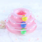 Multi-level toy for cats - 3 Levels Pink - toys
