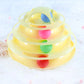 Multi-level toy for cats - 4 Levels Yellow - toys