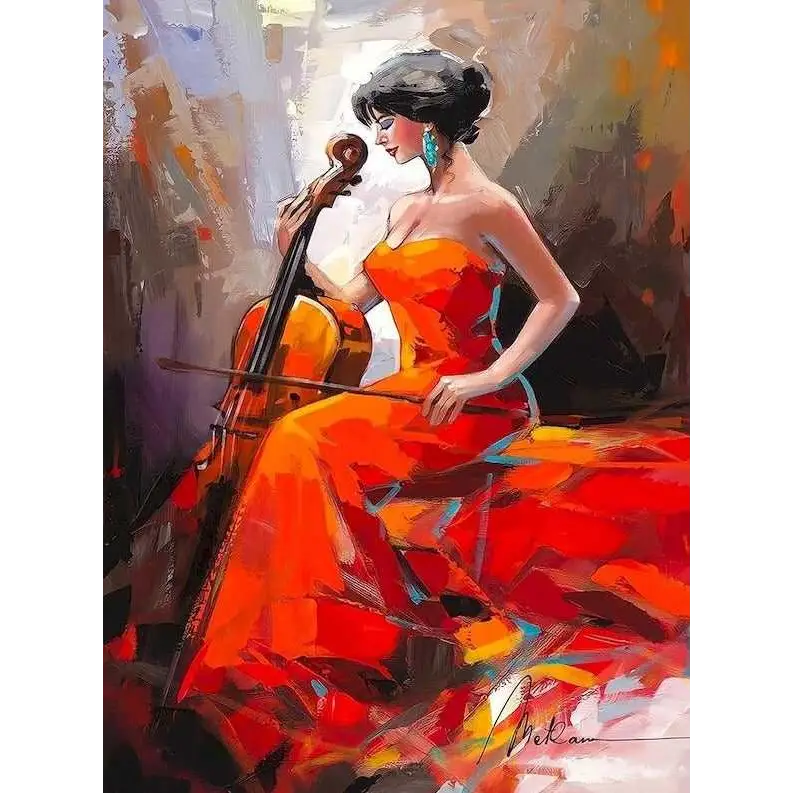 Music magic - paintings drawings by numbers - 9913869 /