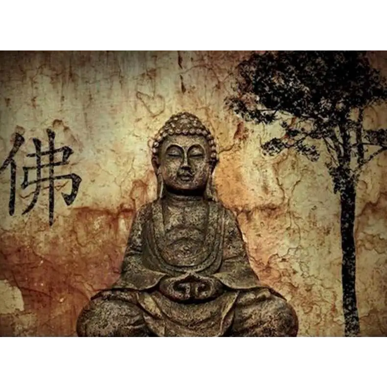 Mysterious Buddha - paintings drawings by numbers - 9910762