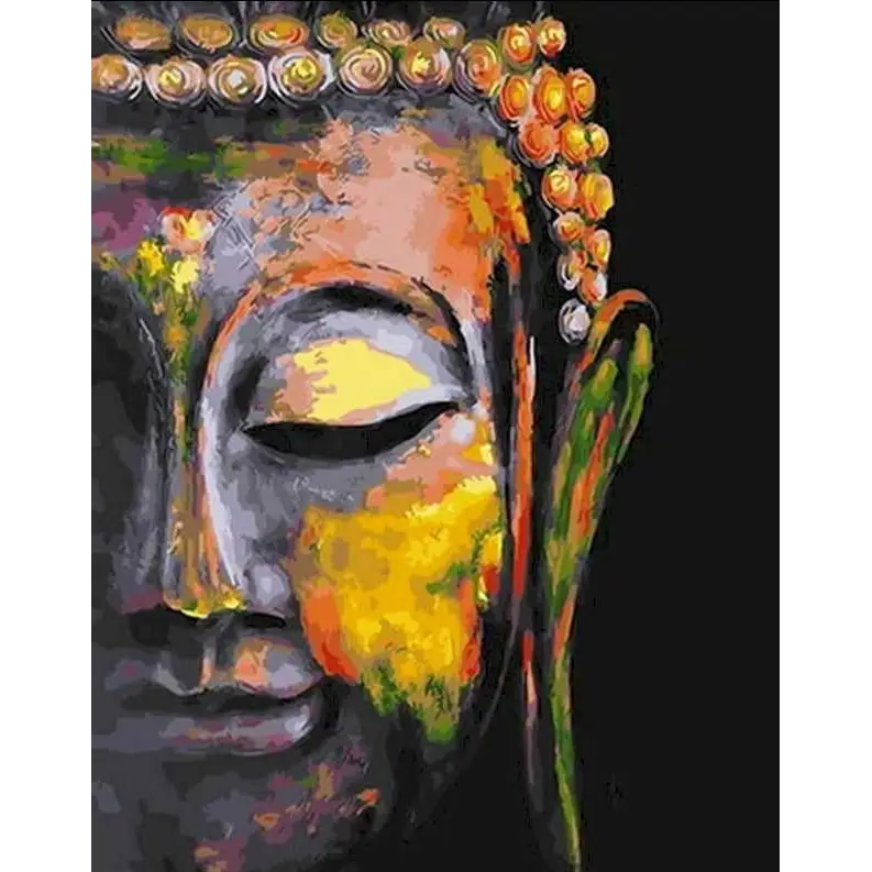 Mysterious Buddha - paintings drawings by numbers - 992602 /