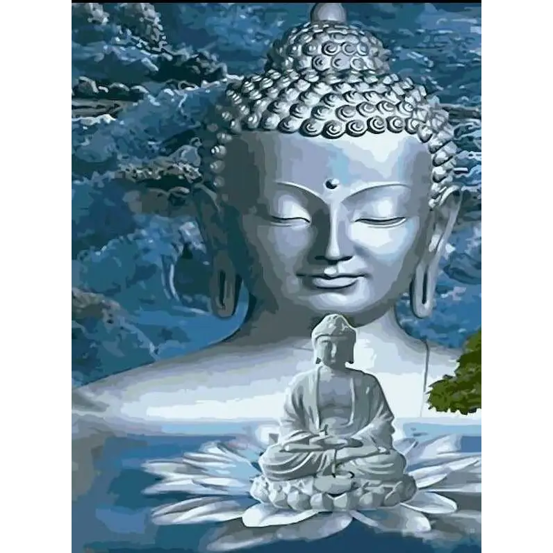 Mysterious Buddha - paintings drawings by numbers - 996882 /