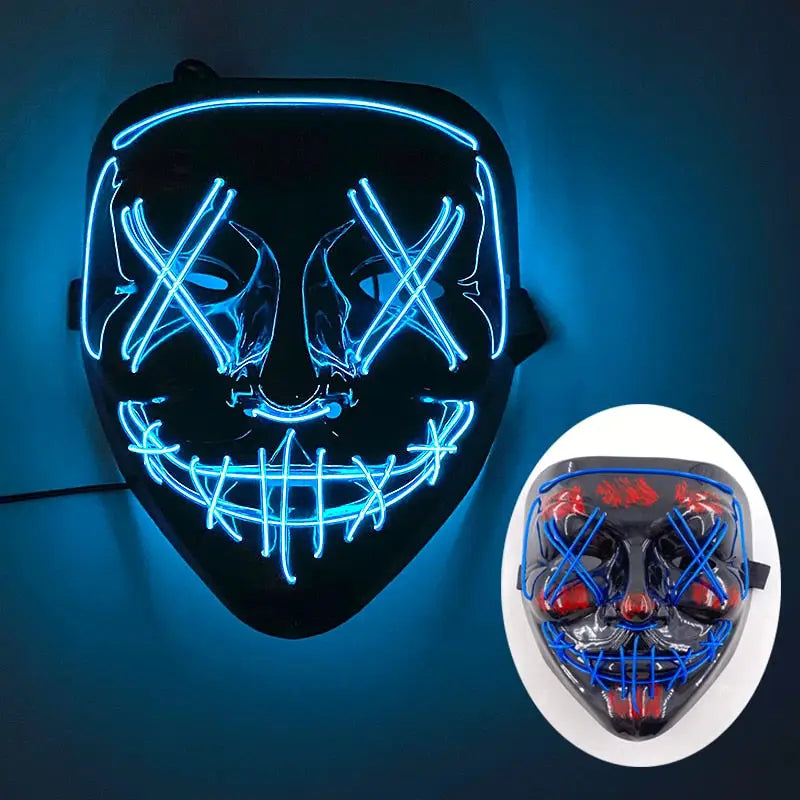 Neon Led Purge Mask - 01 Blue - toys