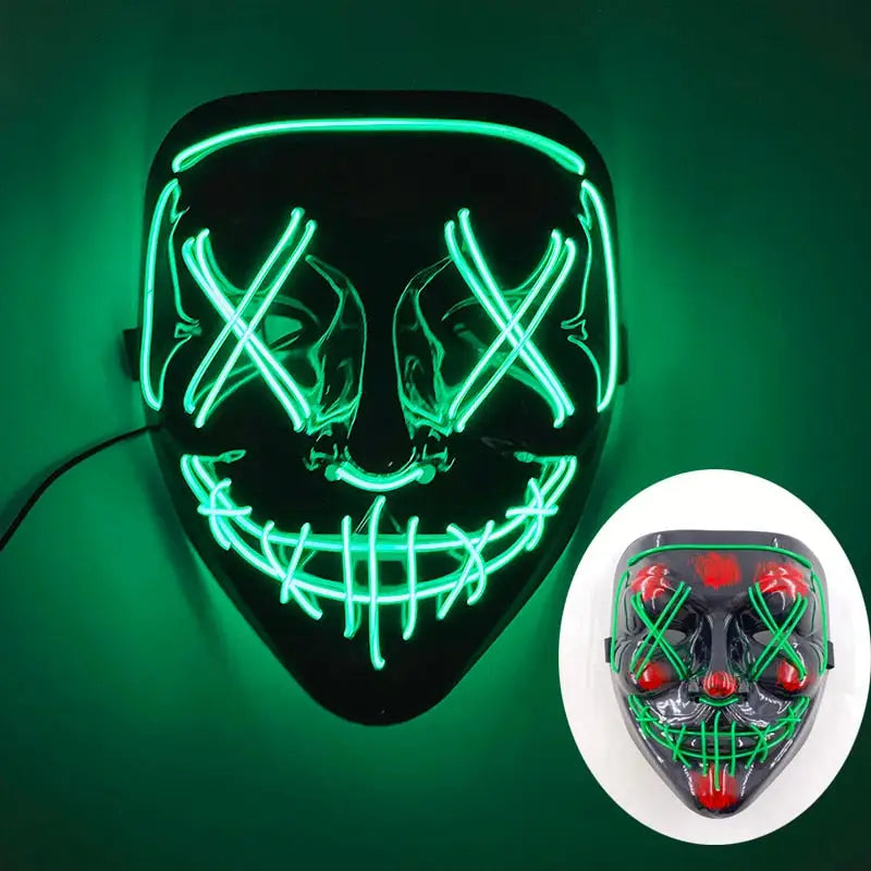 Neon Led Purge Mask - 01 Green - toys