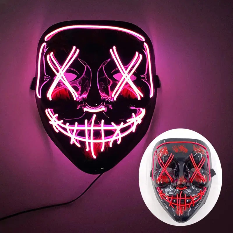Neon Led Purge Mask - 01 Pink - toys