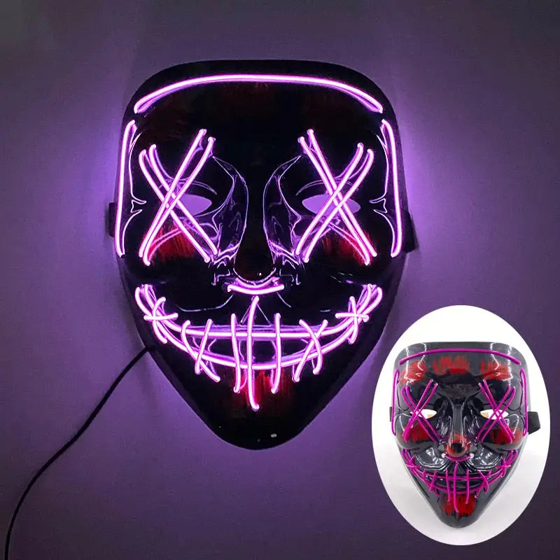 Neon Led Purge Mask - 01 Purple - toys