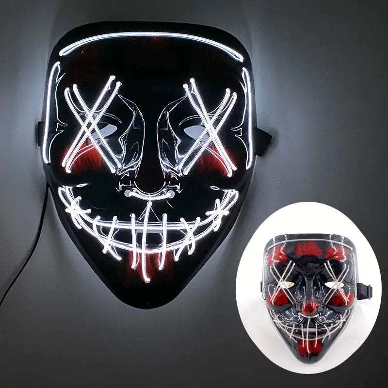 Neon Led Purge Mask - 01 White - toys