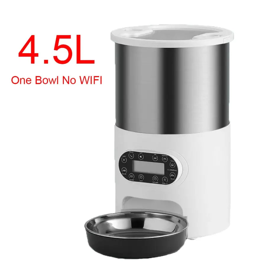 New Automatic Intelligent Pet Feeder - 4.5L Single Bowl -