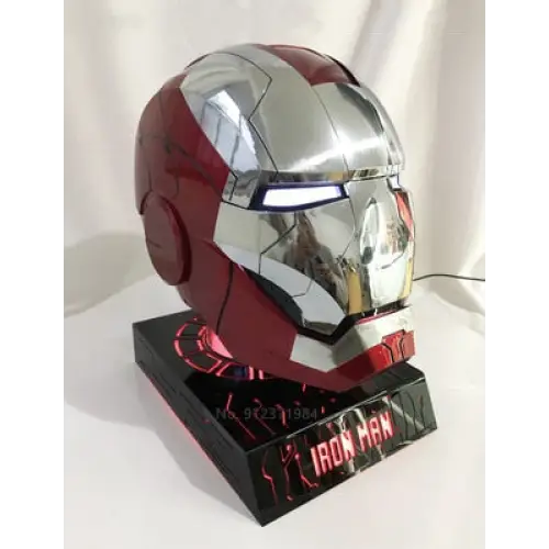 New Iron Man Helmet 1:1 Mk5 Voice Control and Light - toys