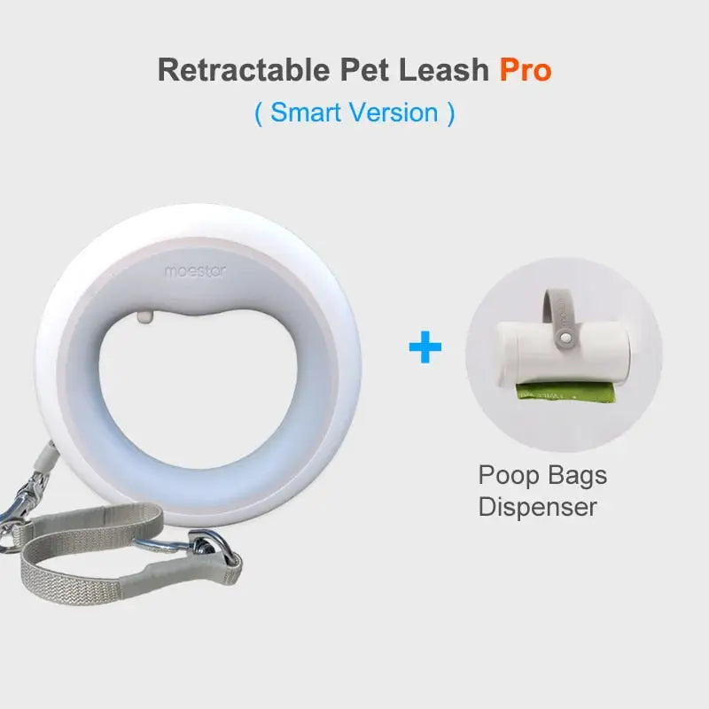 New Smart Retractable Pet Leash 6-colors LED Night Light -