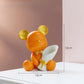 Nordic Gear Tray Figurine - Mini bear-orange - toys