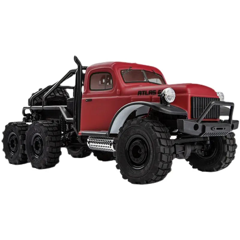 Off-road retro pickup Atlas 6x6 - RTR red - toys