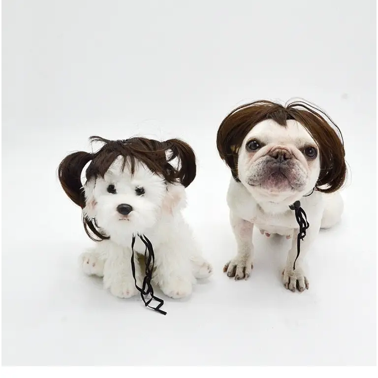 Pet Wig Cosplay Props Dog Cat Cross-Dressing Hair - toys