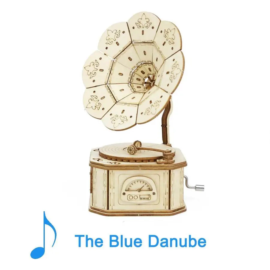 Phonograph musician - 3D wooden puzzle - The Blue Danube -