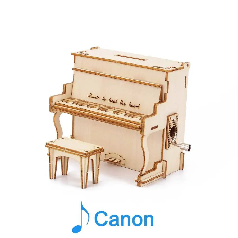 Piano hand music box - 3D wooden puzzle - Canon - toys