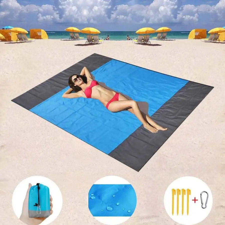 Pocket waterproof beach mat - toys