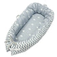 Portable Baby Nest - blue crown - toys