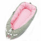 Portable Baby Nest - pink triangle - toys