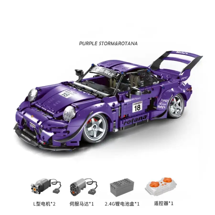 Radio-controlled coupe Porsche 993 - 2088pcs with motor -