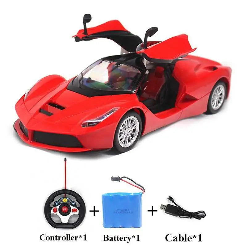 Radio-controlled racing car - Red-1 Battery - toys