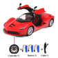 Radio-controlled racing car - Red-3 Battery-Li - toys