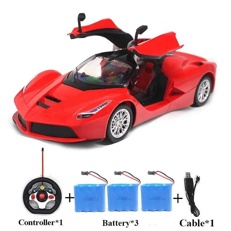 Radio-controlled racing car - Red-3 Battery-NiCd - toys